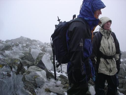 Mike and Lizzie on Great Gable